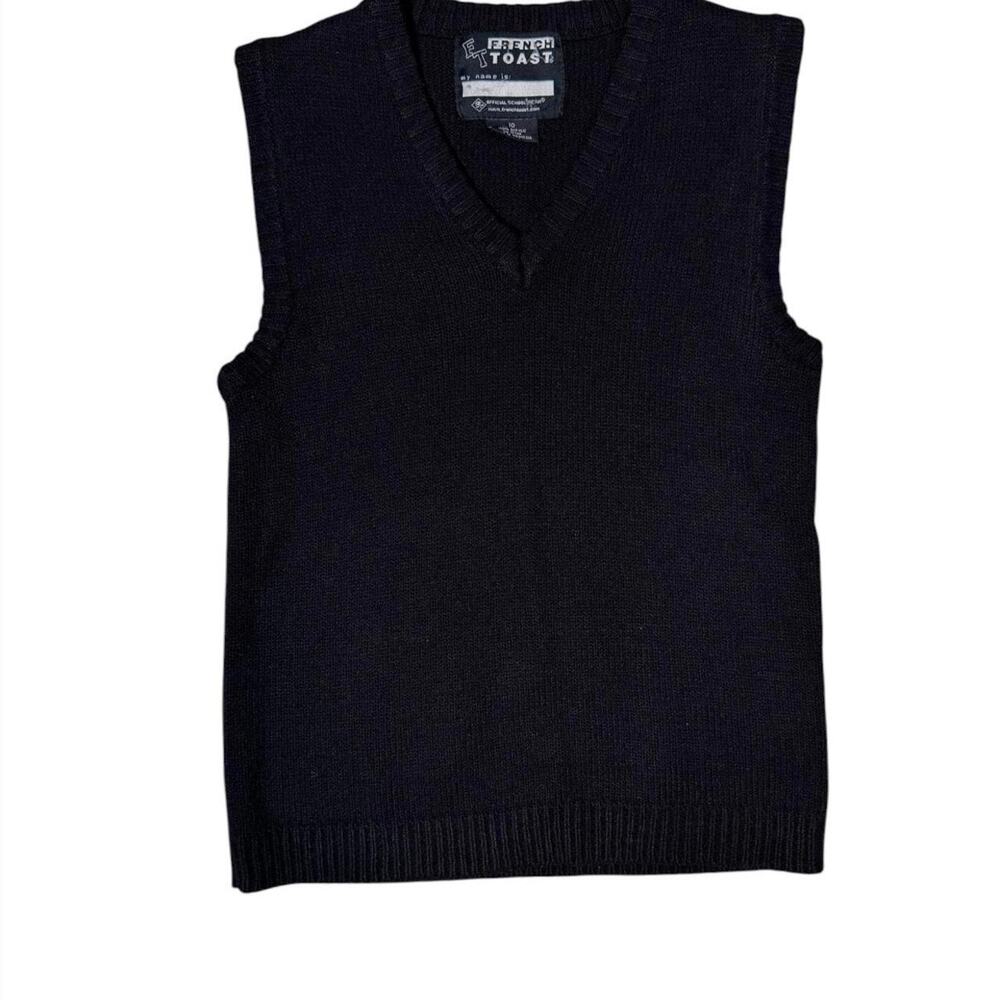 French‎ toast black sweater vest